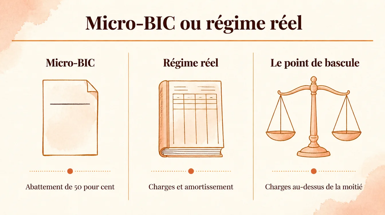 Choisir entre micro-BIC et régime réel en colocation meublée selon les loyers encaissés et les charges réelles